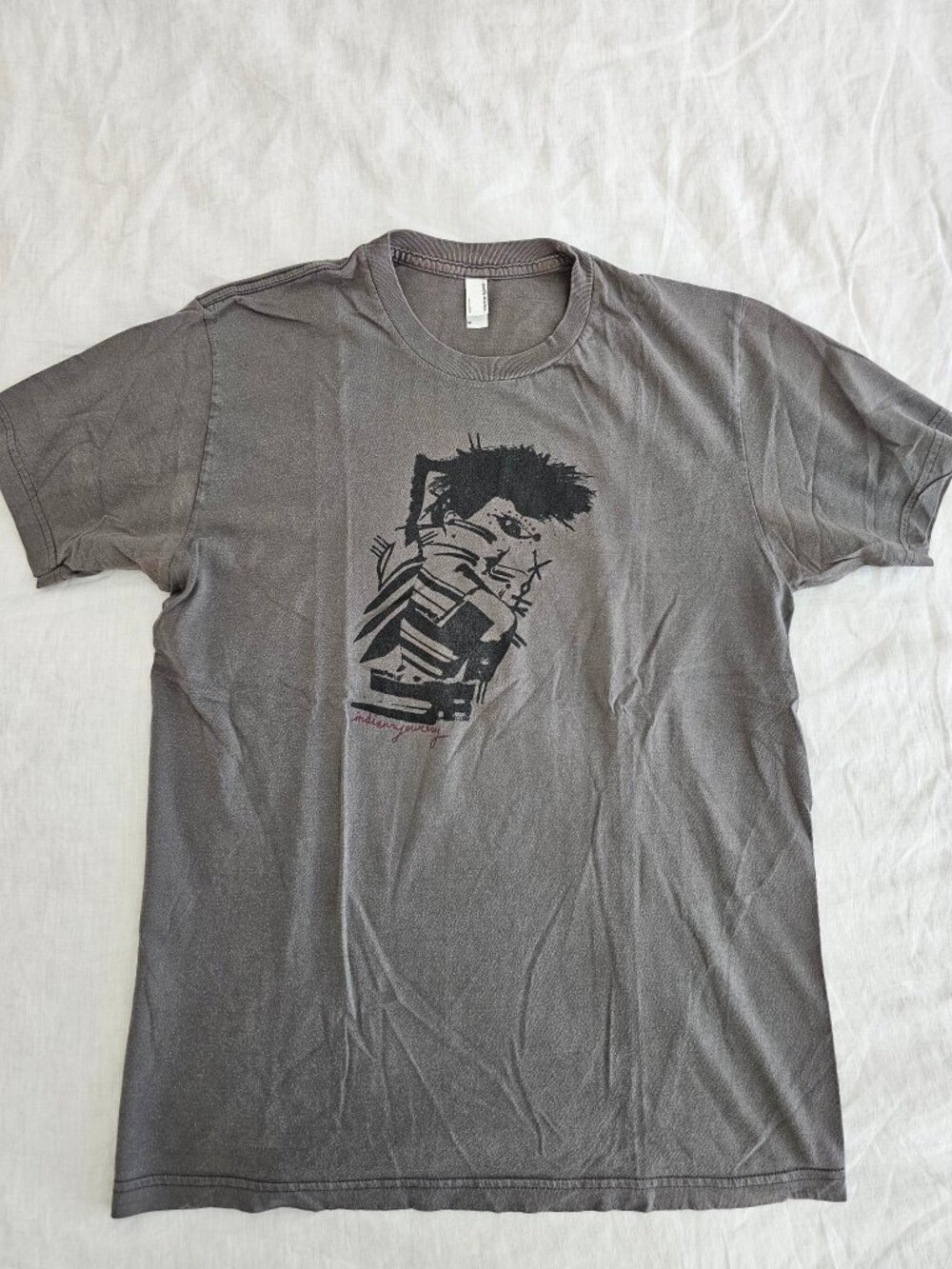 Vintage Indian Jewelry Band T-Shirt M American Apparel Gray Graphic Tee